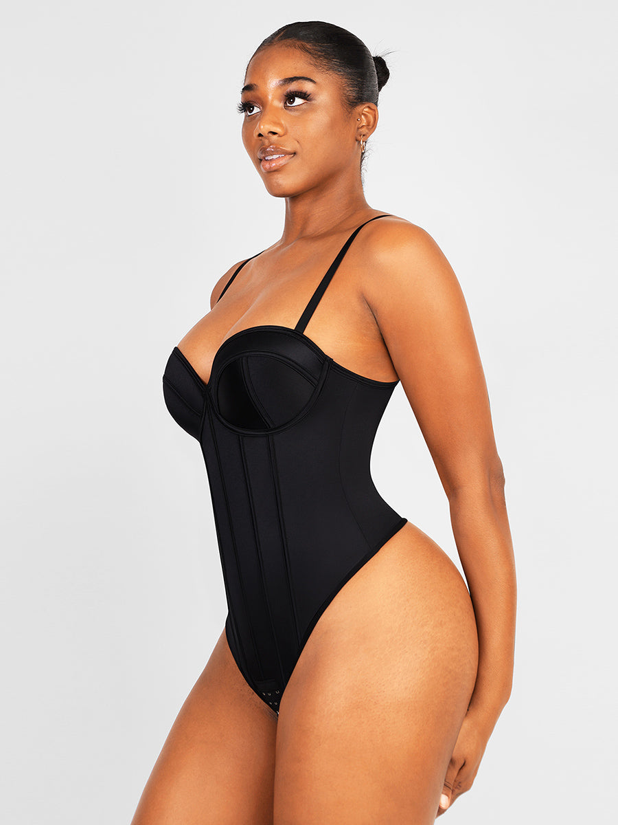 Lush CurveLuxe Naadloos Shapewear Bodysuit - Buikcontrole Korset Stijl voor Ultiem Comfort en Glad Figuur