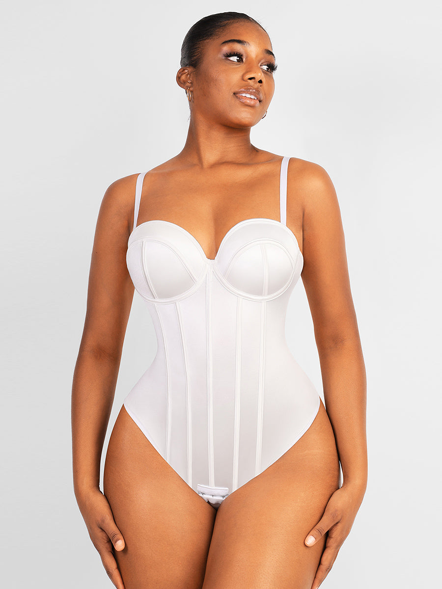 Lush CurveLuxe Naadloos Shapewear Bodysuit - Buikcontrole Korset Stijl voor Ultiem Comfort en Glad Figuur