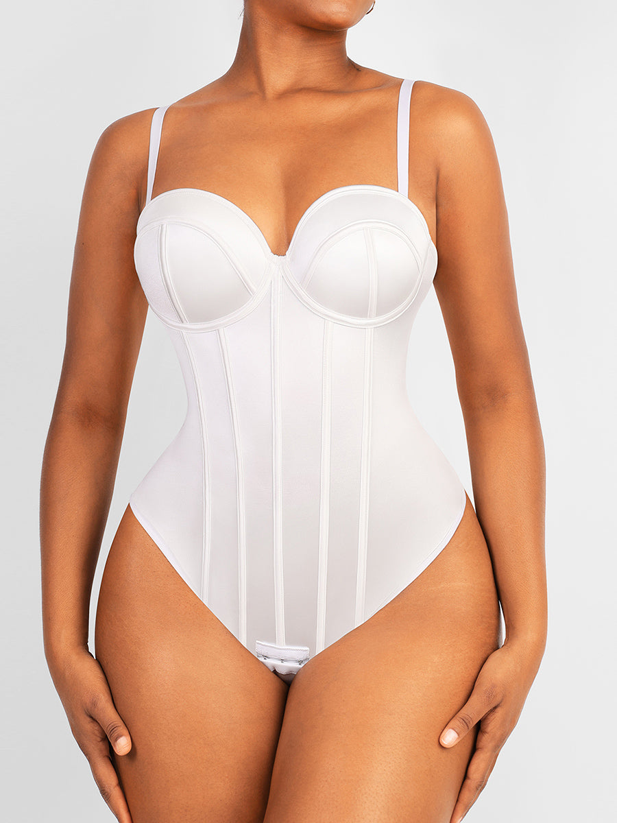 Lush CurveLuxe Naadloos Shapewear Bodysuit - Buikcontrole Korset Stijl voor Ultiem Comfort en Glad Figuur