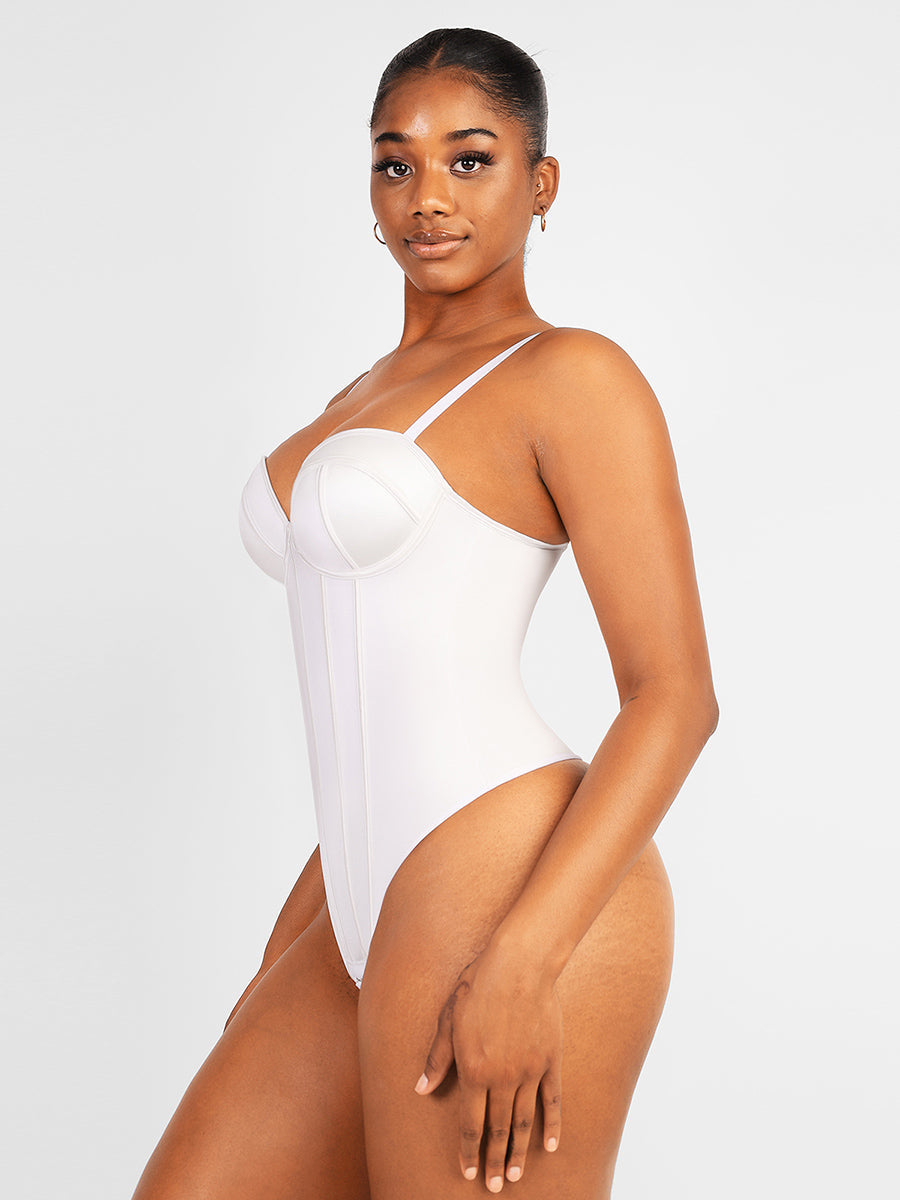 Lush CurveLuxe Naadloos Shapewear Bodysuit - Buikcontrole Korset Stijl voor Ultiem Comfort en Glad Figuur