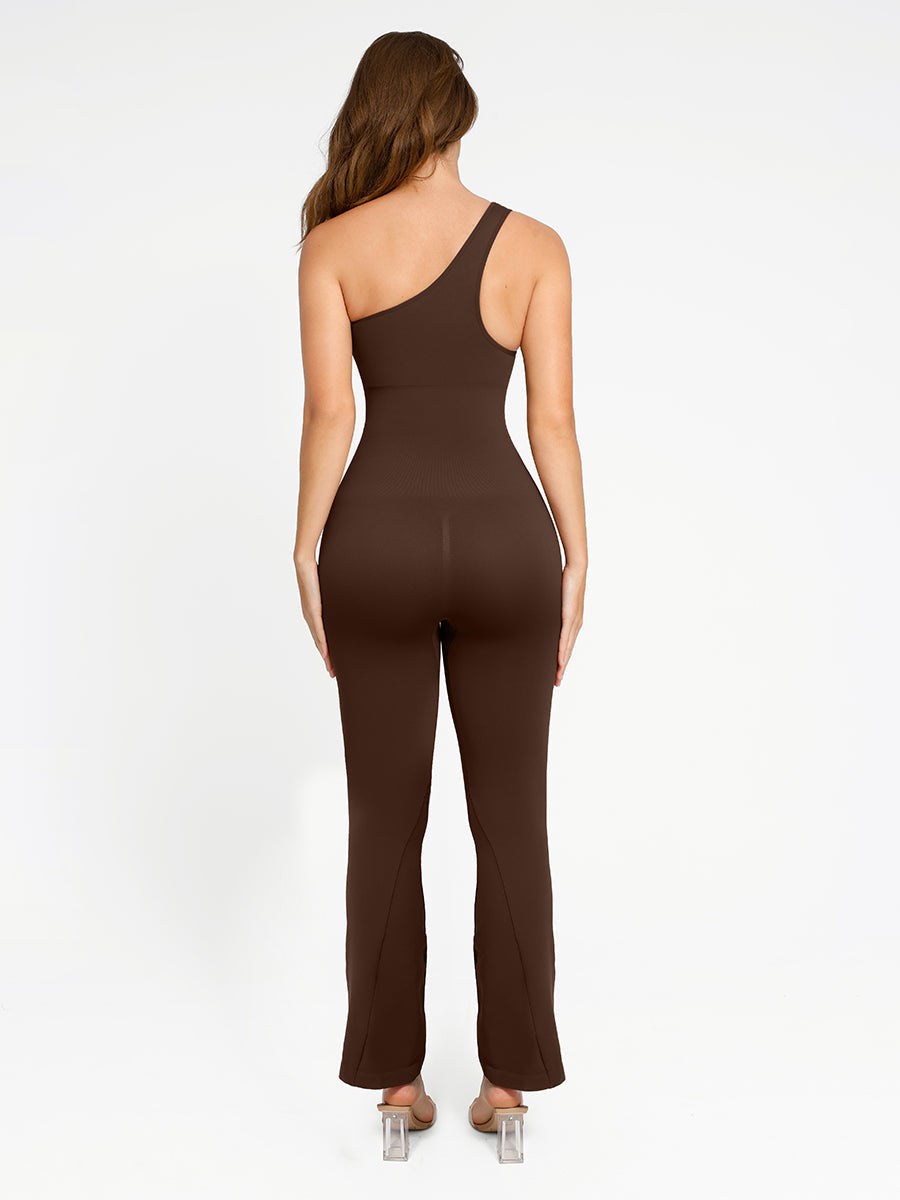 Elegante Asymmetrische One Shoulder Jumpsuit Dames - Stijlvol voor Feestelijke Gelegenheden