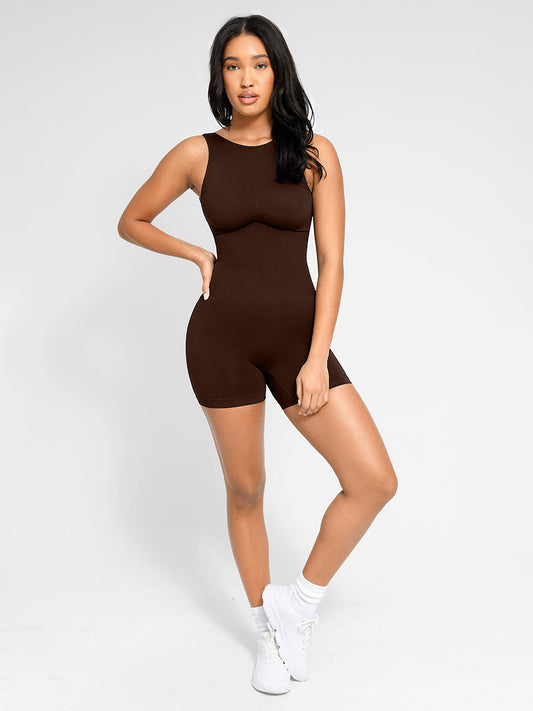 Lush High-Neck Shapewear Romper Dames - Naadloos Sculpting Comfort Elegante Pasvorm