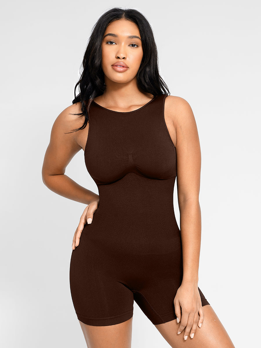Lush High-Neck Shapewear Romper Dames - Naadloos Sculpting Comfort Elegante Pasvorm