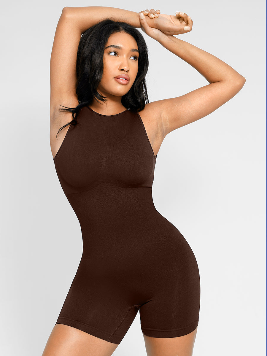 Lush High-Neck Shapewear Romper Dames - Naadloos Sculpting Comfort Elegante Pasvorm