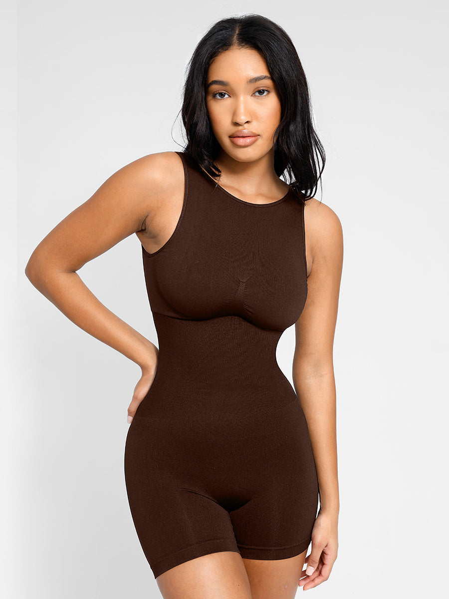 Lush High-Neck Shapewear Romper Dames - Naadloos Sculpting Comfort Elegante Pasvorm