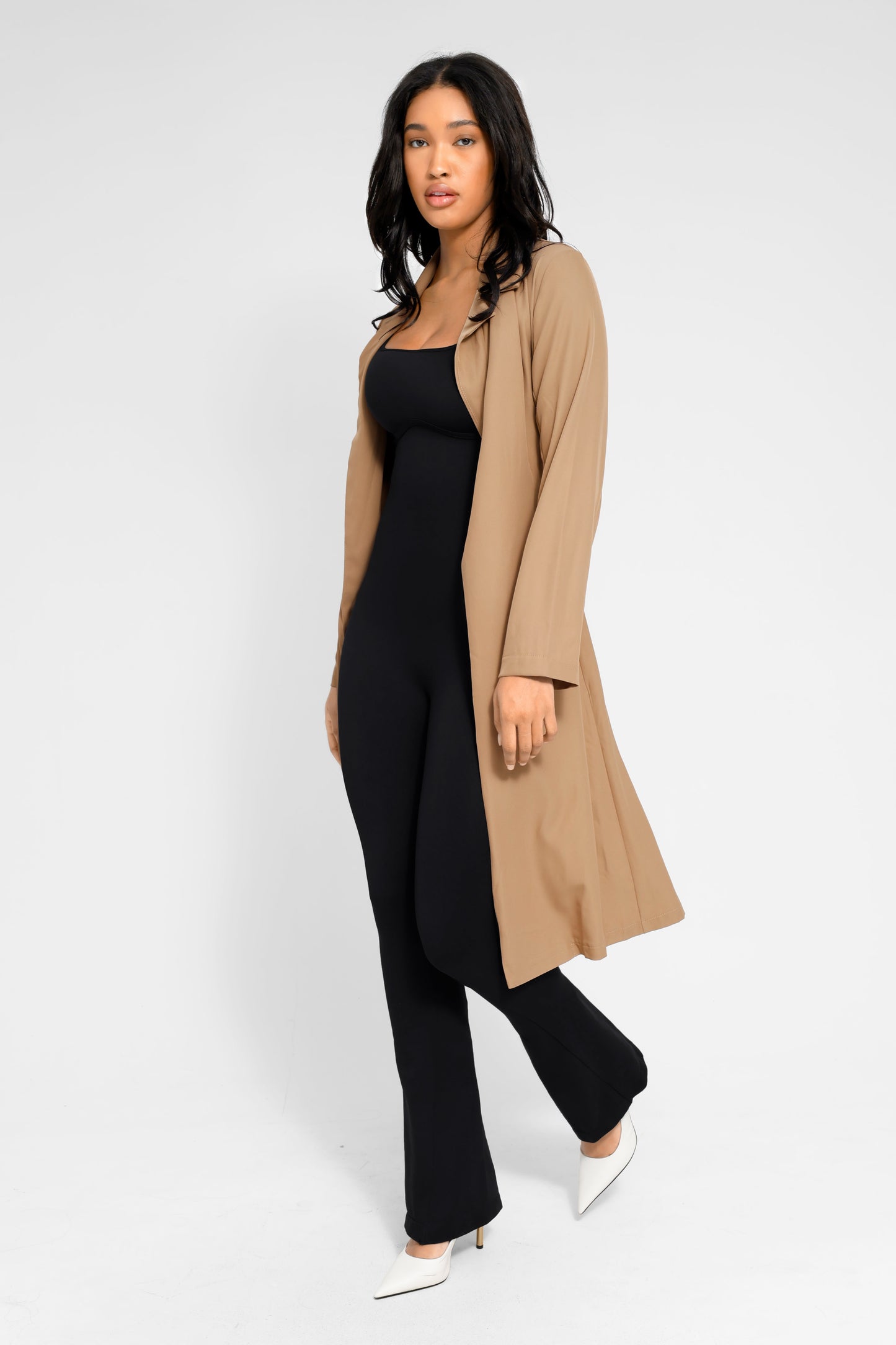 Lush Flare Contour Jumpsuit Dames - Ultiem Comfort, Flared Pijpen & Vierkante Halslijn