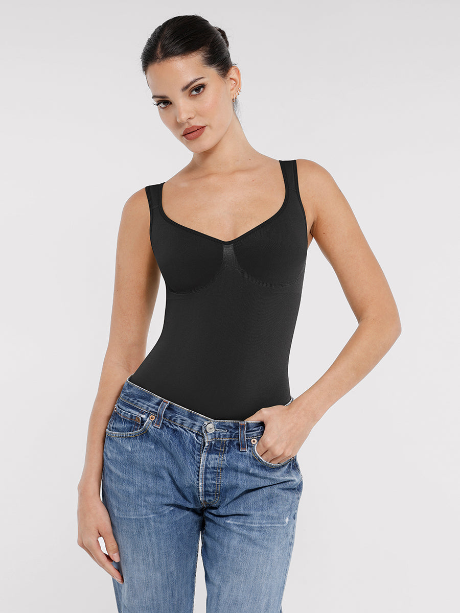Lush Sculpt Naadloze Corrigerende Body voor Dames: Comfortabele Elegantie met Diamanthalslijn