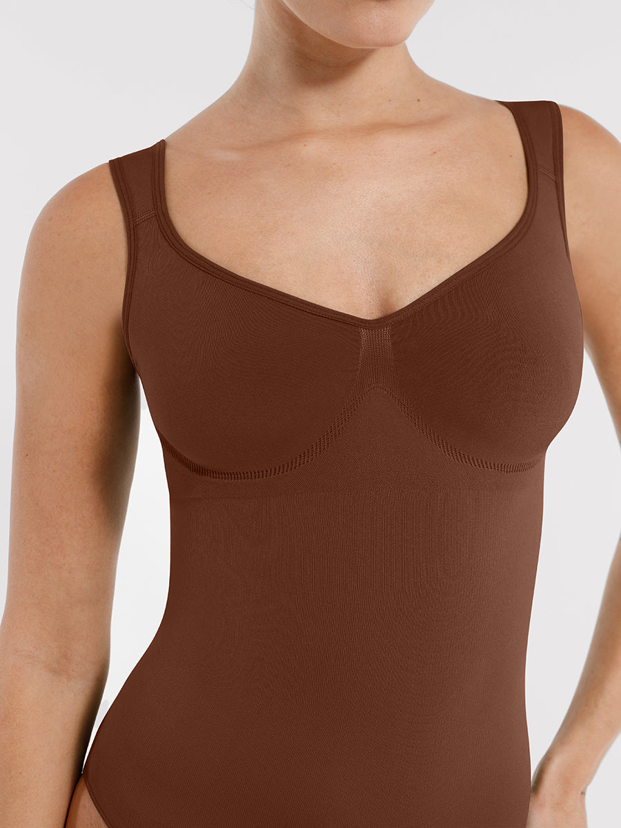 Lush Sculpt Naadloze Corrigerende Body voor Dames: Comfortabele Elegantie met Diamanthalslijn