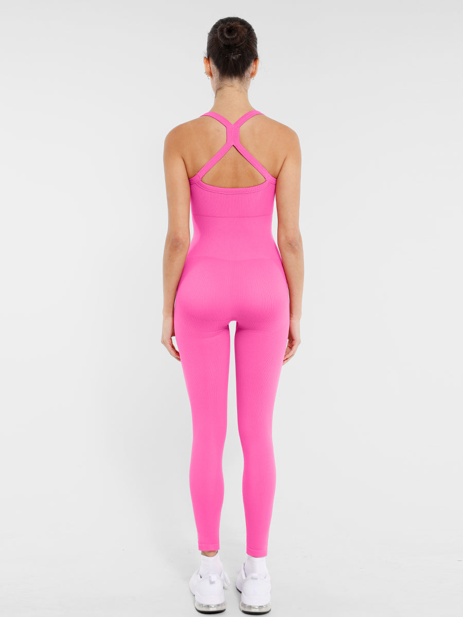 Lush Sculpt Naadloos Figuurvormend Jumpsuit Dames - Comfortabele Buikcontrole & Stijlvolle Stretch
