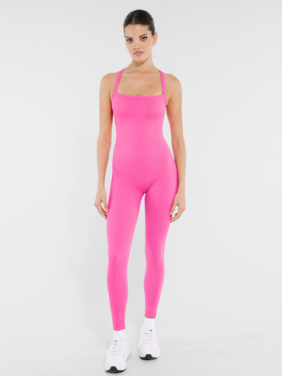 Lush Sculpt Naadloos Figuurvormend Jumpsuit Dames - Comfortabele Buikcontrole & Stijlvolle Stretch
