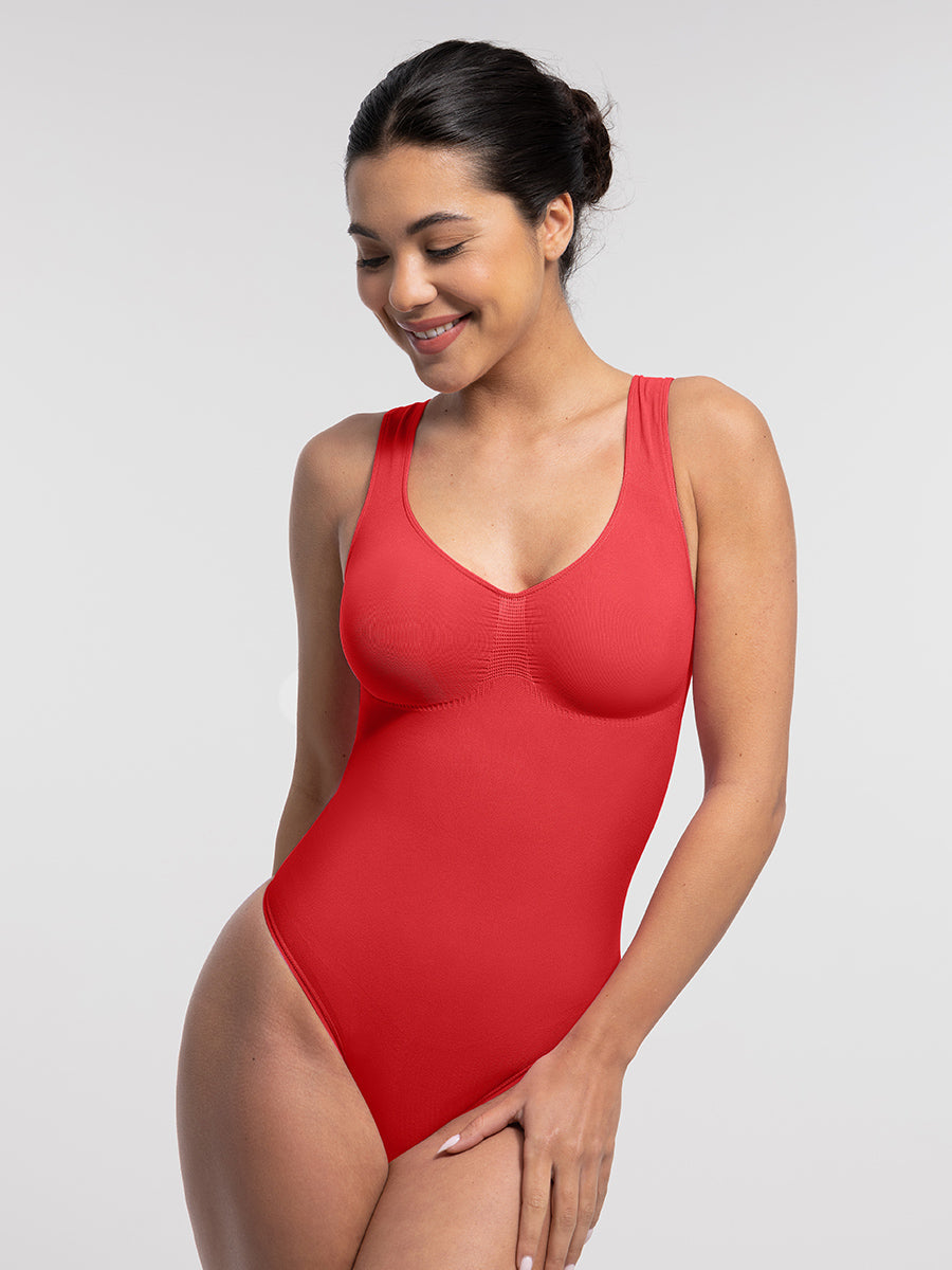Luxe Naadloze Shapewear Bodysuit Tanktop: Ultiem Comfort, Slank Figuur