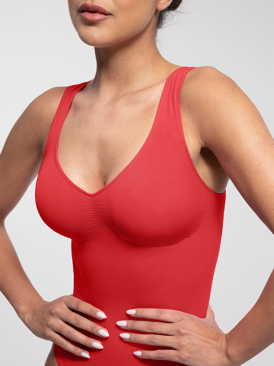 Luxe Naadloze Shapewear Bodysuit Tanktop: Ultiem Comfort, Slank Figuur