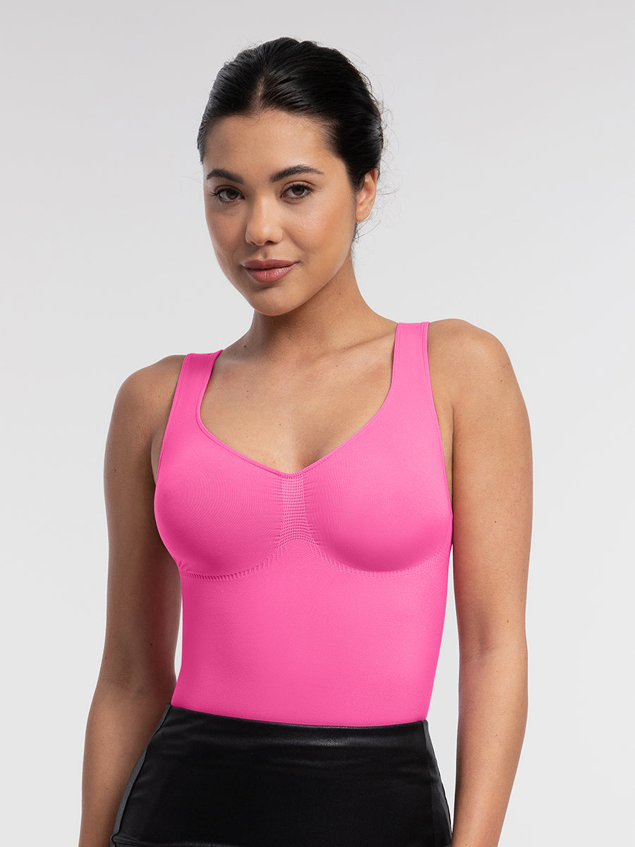 Luxe Naadloze Shapewear Bodysuit Tanktop: Ultiem Comfort, Slank Figuur