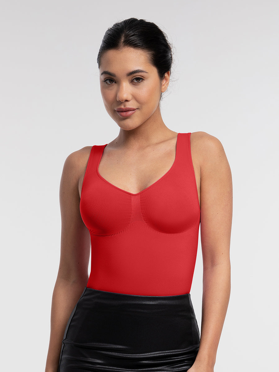 Luxe Naadloze Shapewear Bodysuit Tanktop: Ultiem Comfort, Slank Figuur