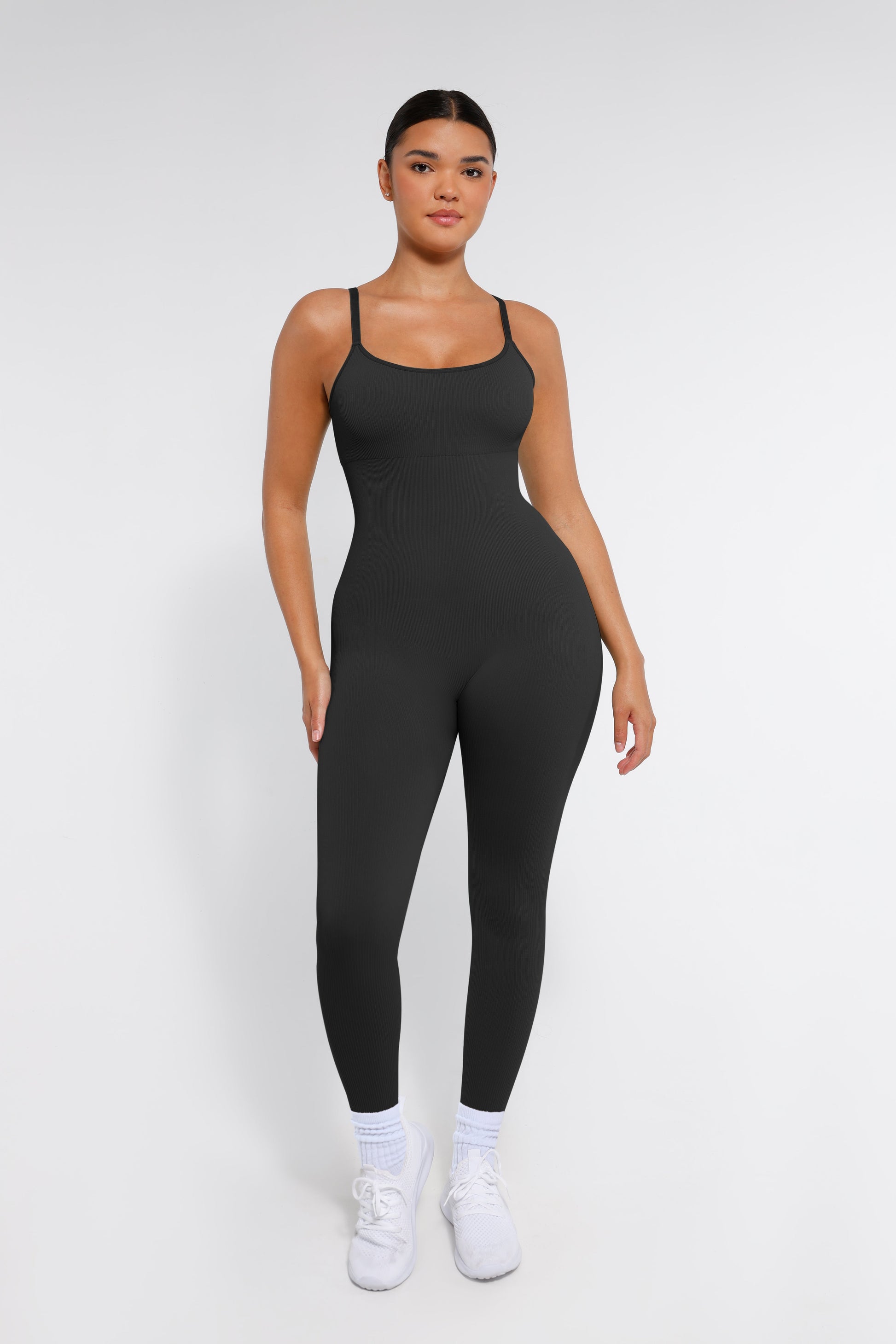 Lush Naadloze Corrigerende Jumpsuit: Comfortabele Spaghetti Bandjes Bodysuit Shapewear Dames