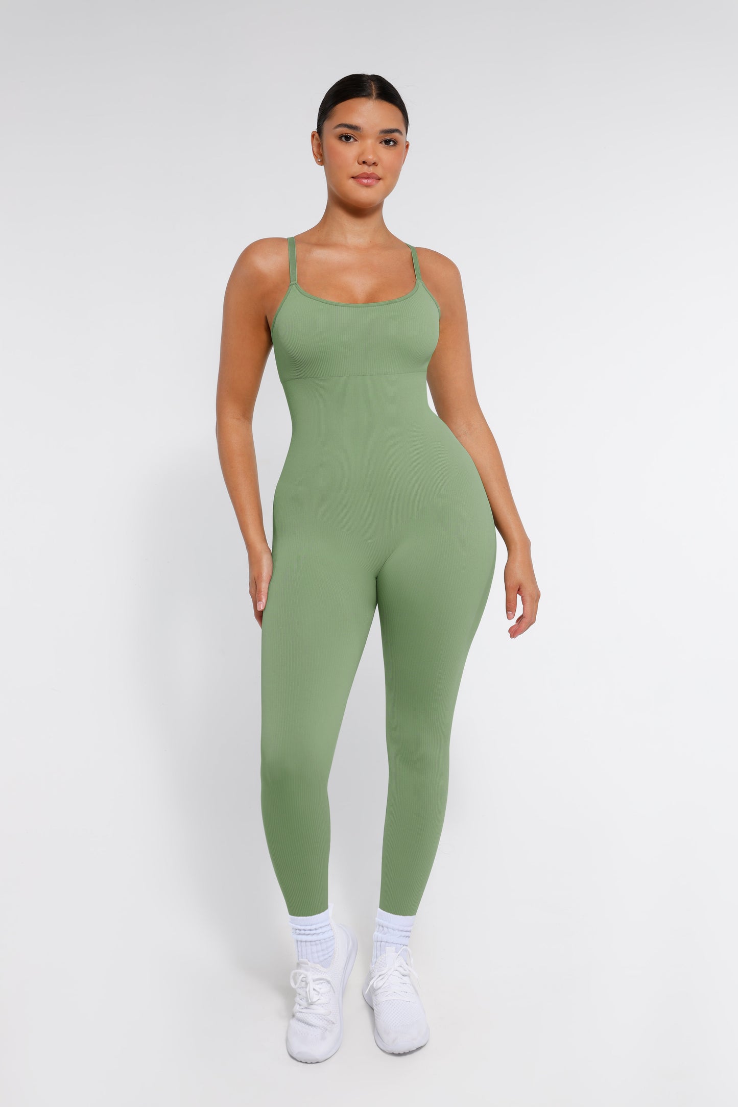 Lush Naadloze Corrigerende Jumpsuit: Comfortabele Spaghetti Bandjes Bodysuit Shapewear Dames