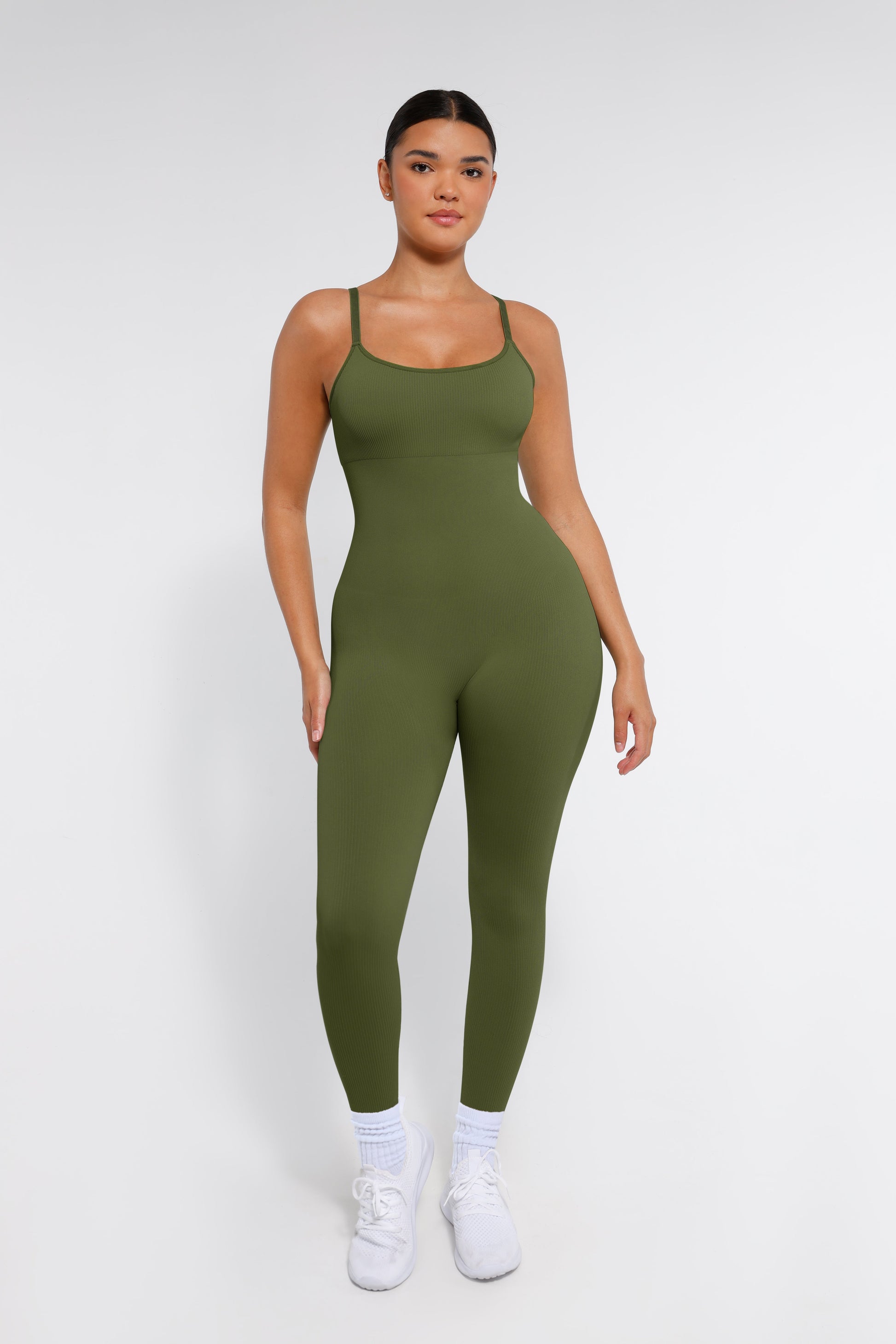 Lush Naadloze Corrigerende Jumpsuit: Comfortabele Spaghetti Bandjes Bodysuit Shapewear Dames