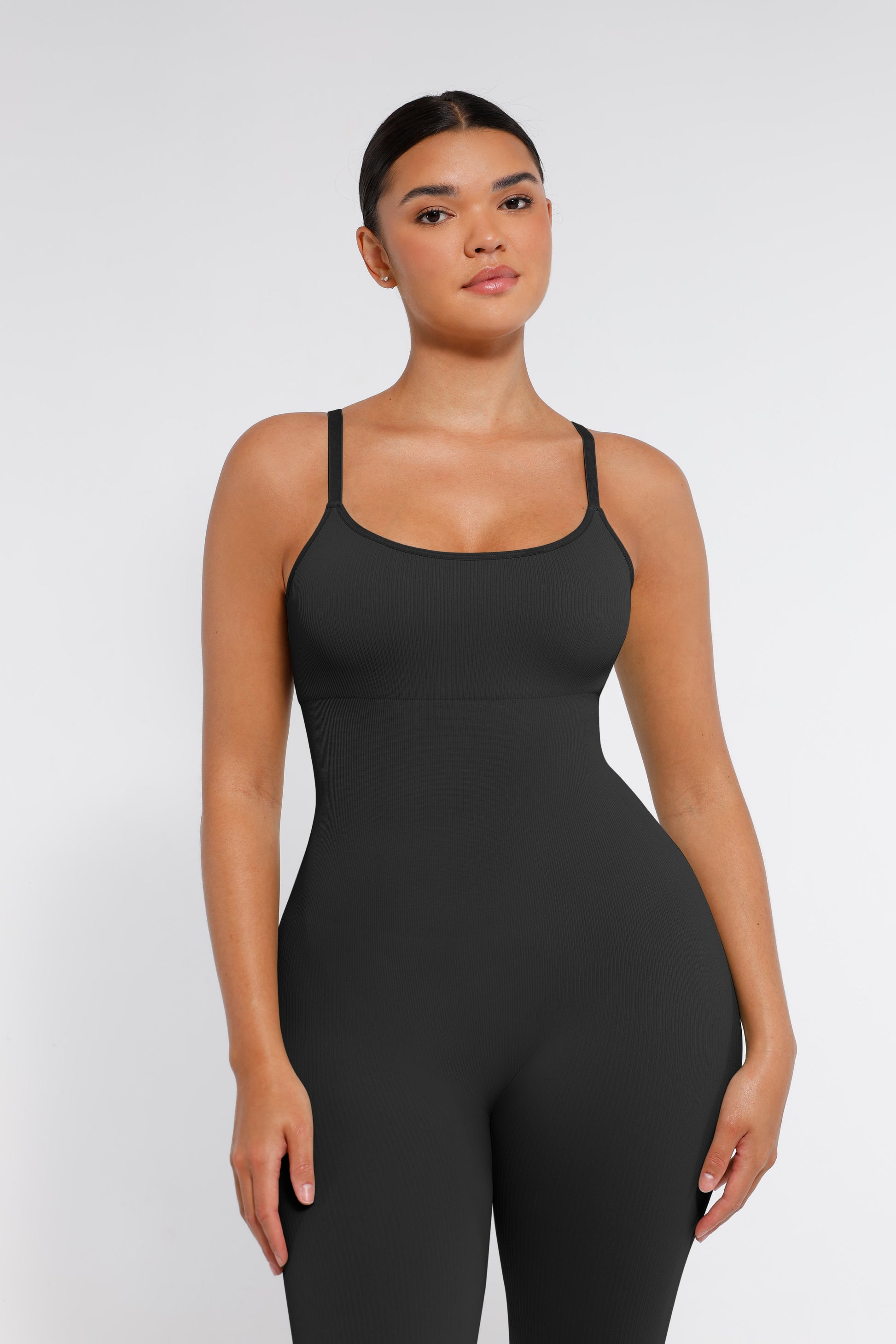 Lush Naadloze Corrigerende Jumpsuit: Comfortabele Spaghetti Bandjes Bodysuit Shapewear Dames