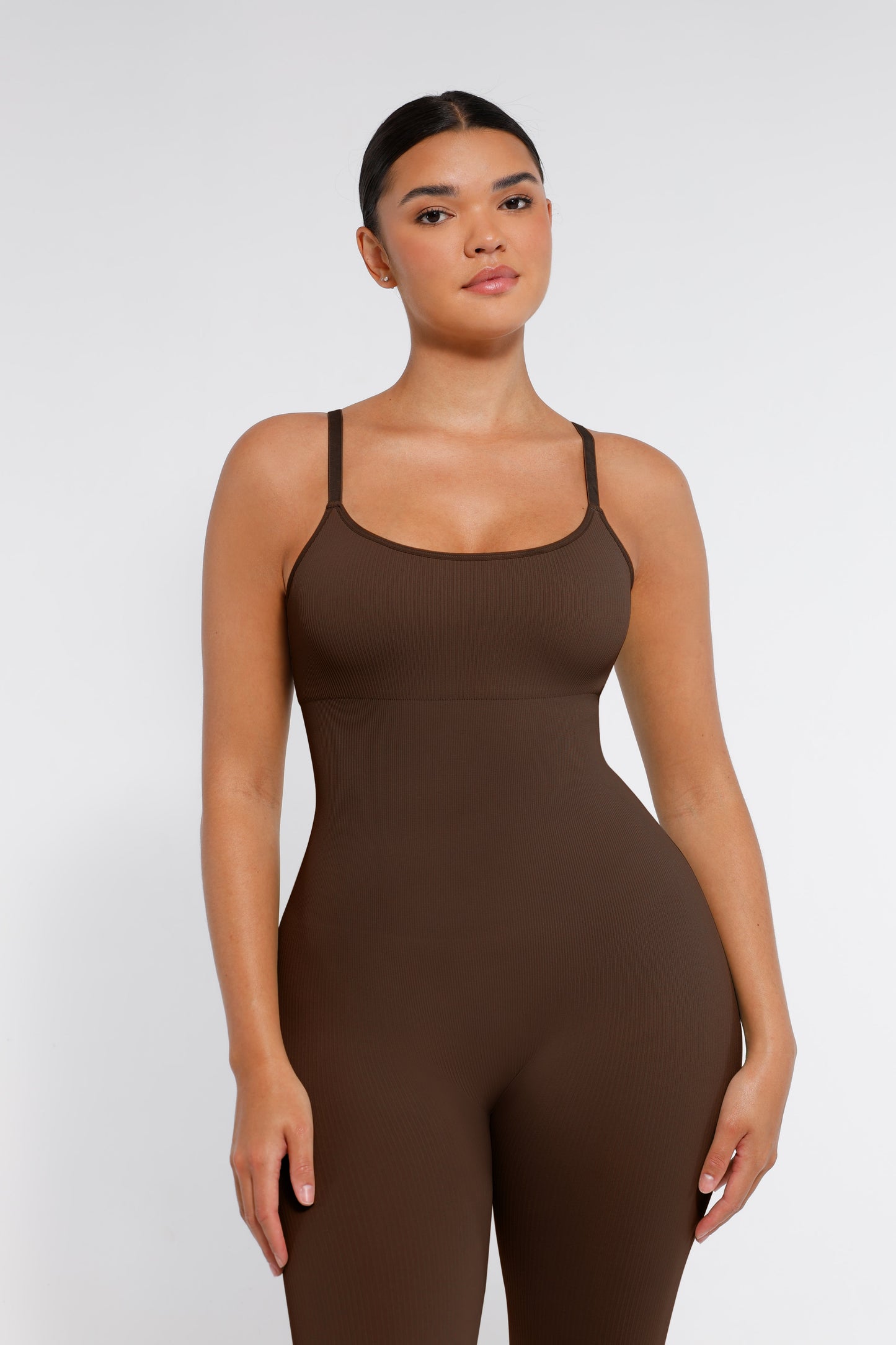 Lush Naadloze Corrigerende Jumpsuit: Comfortabele Spaghetti Bandjes Bodysuit Shapewear Dames