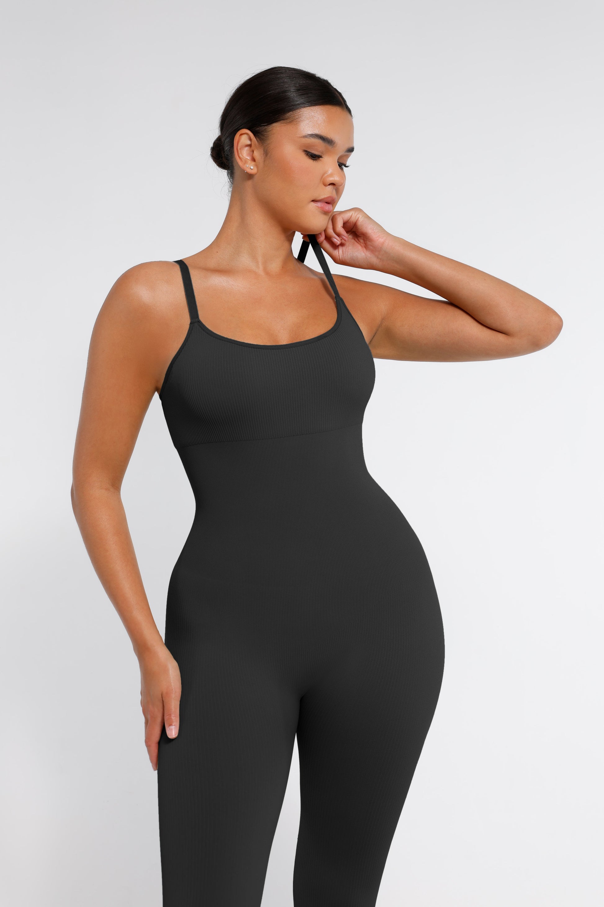Lush Naadloze Corrigerende Jumpsuit: Comfortabele Spaghetti Bandjes Bodysuit Shapewear Dames