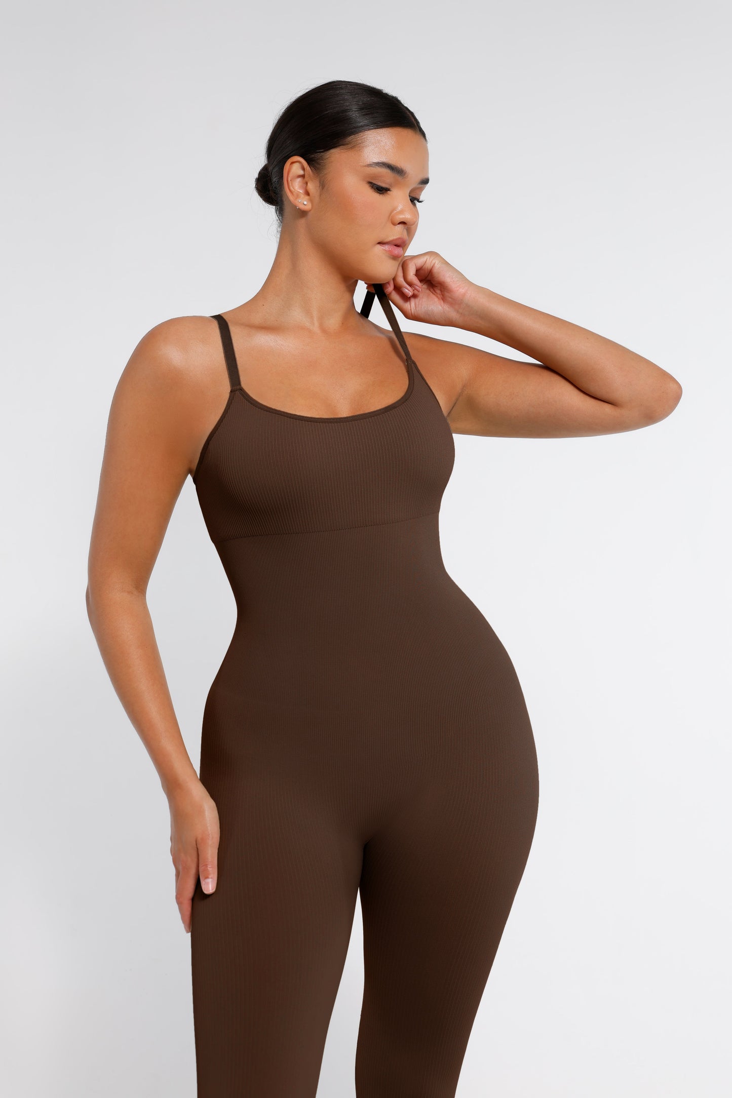 Lush Naadloze Corrigerende Jumpsuit: Comfortabele Spaghetti Bandjes Bodysuit Shapewear Dames